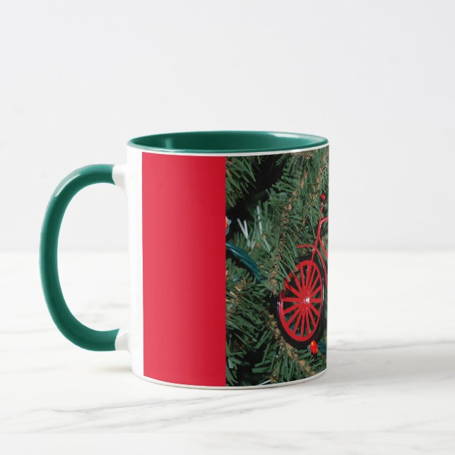 Bicycle Ornament på Julgran Mugg (Vänster)