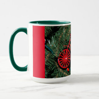Bicycle Ornament på Julgran Mugg