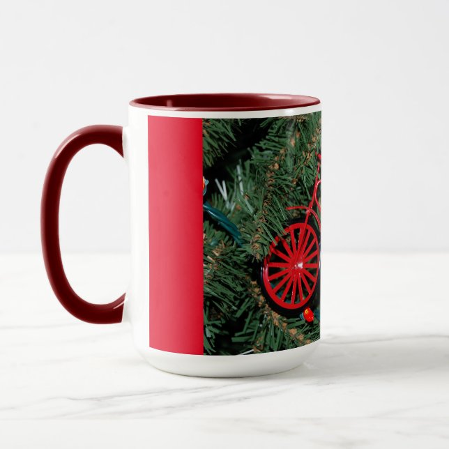 Bicycle Ornament på Julgran Mugg (Vänster)