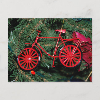 Bicycle Ornament på Julgran Vykort