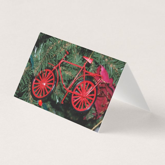 Bicycle Ornament till jul Kort (Framsida)