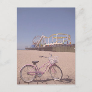 Bicycle Pier California Santa Monica Beach Travel Vykort