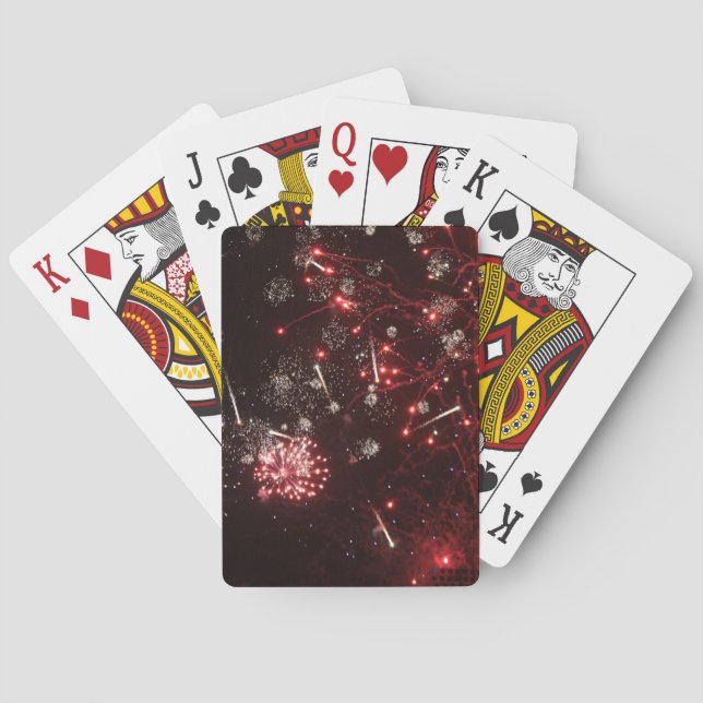 Bicycle® Poker-uppspelningskort - Fireworks Casinokort (Baksidan)