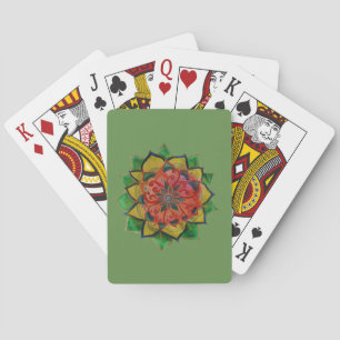 Bicycle® Poker-uppspelningskort Grönt Mandala Spel Kort