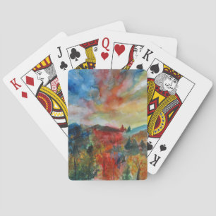 Bicycle® Poker-uppspelningskort - liggande höst Spelkort