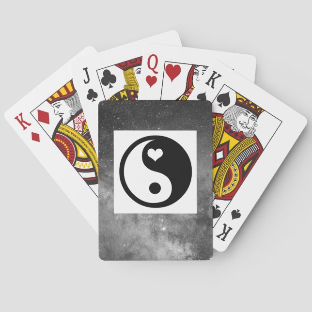 Bicycle® Poker-uppspelningskort YING and YANG Kortlek (Baksidan)