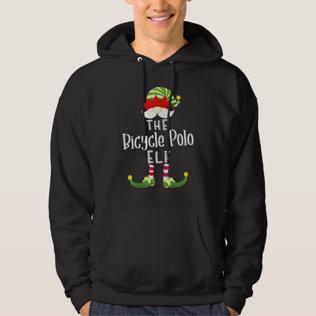 Bicycle Polo Elf Group jul Pajama Party Hoodie (Framsida)