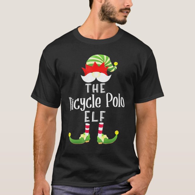 Bicycle Polo Elf Group jul Pajama Party T Shirt (Framsida)
