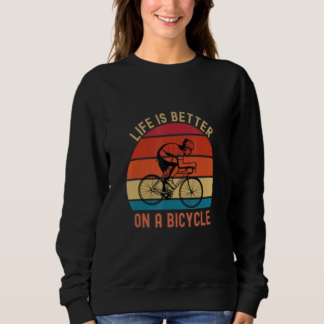 Bicycle Quote  on a bicycle cycling bike T Shirt (Framsida)