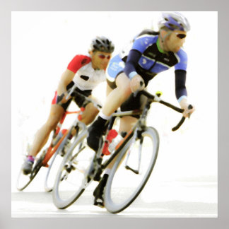 Bicycle Racers -Color -4 Poster