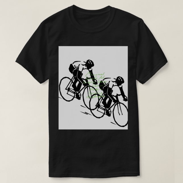 Bicycle Riding Race Art T Shirt (Design framsida)