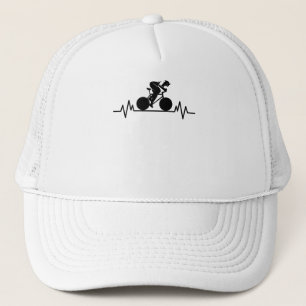 Bicycle Road Bike Heartslag Design Bicycle Gift Keps