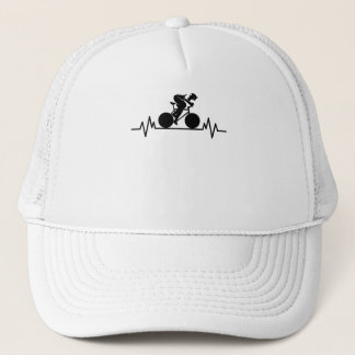 Bicycle Road Bike Heartslag Design Bicycle Gift Keps
