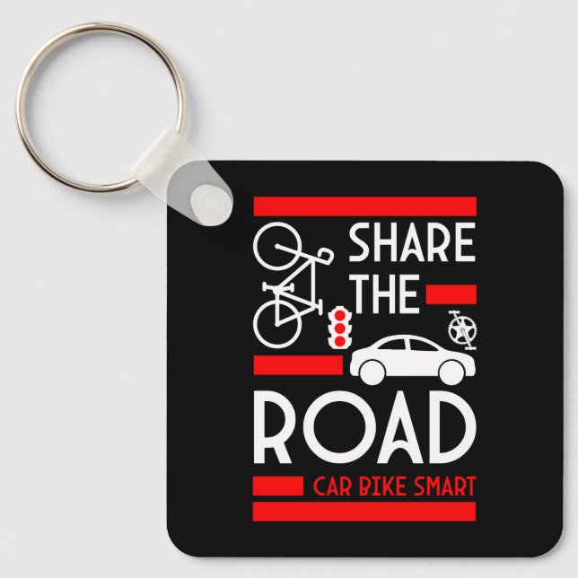 Bicycle Road Safety Week Nyckelring (Framsida)