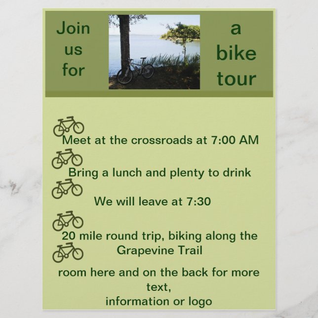 Bicycle Roligt Activities Flyer (Framsidan)