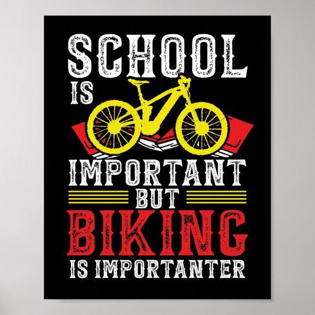 Bicycle School i bergskabinettering är viktig Poster (Framsidan)