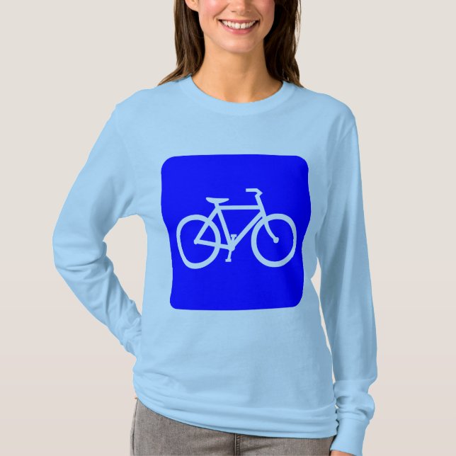 Bicycle Sign - Blue T-shirt (Framsida)