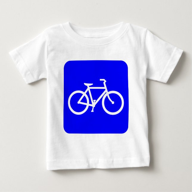 Bicycle Sign - Blue T-shirt (Framsida)