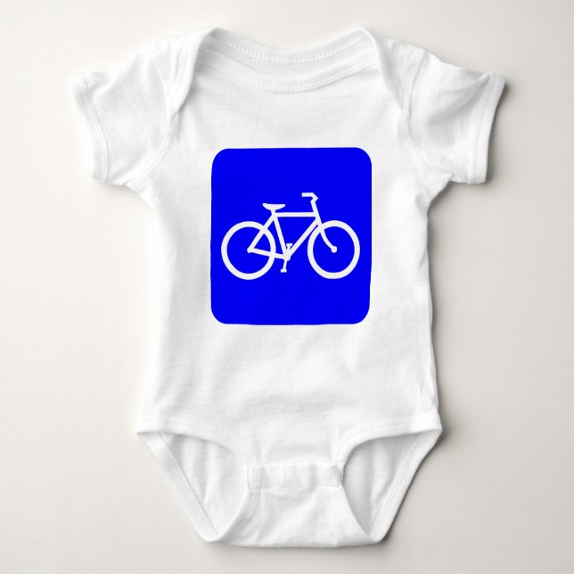 Bicycle Sign - Blue T-shirt (Framsida)