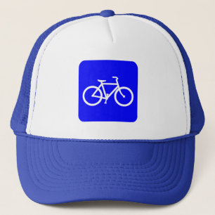 Bicycle Sign - Blue Truckerkeps