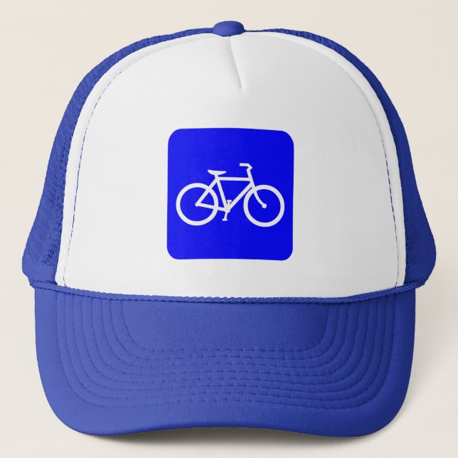 Bicycle Sign - Blue Truckerkeps (Framsida)