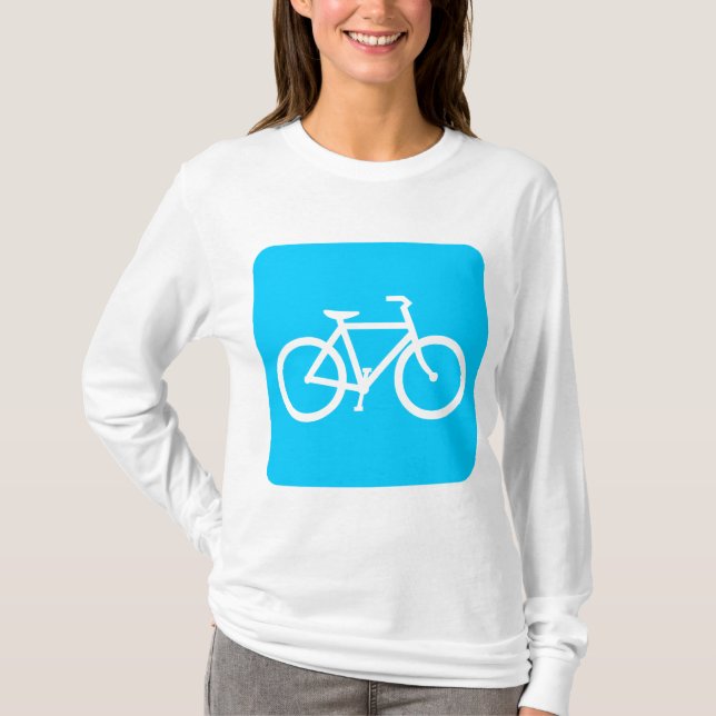 Bicycle Sign - Himlar Blue Tee Shirt (Framsida)