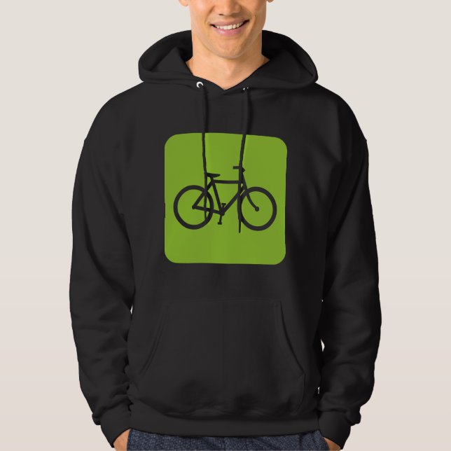 Bicycle Sign - Martian Grönt Sweatshirt (Framsida)