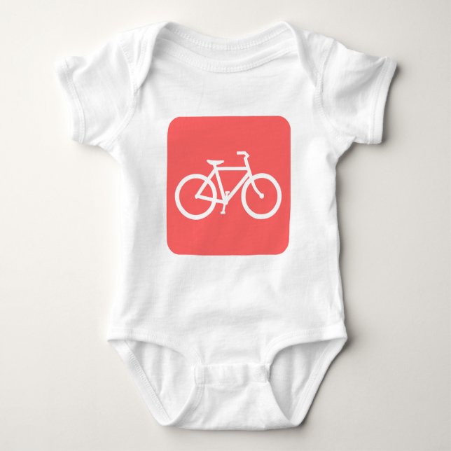 Bicycle Sign - Tropical Rosa T-shirt (Framsida)