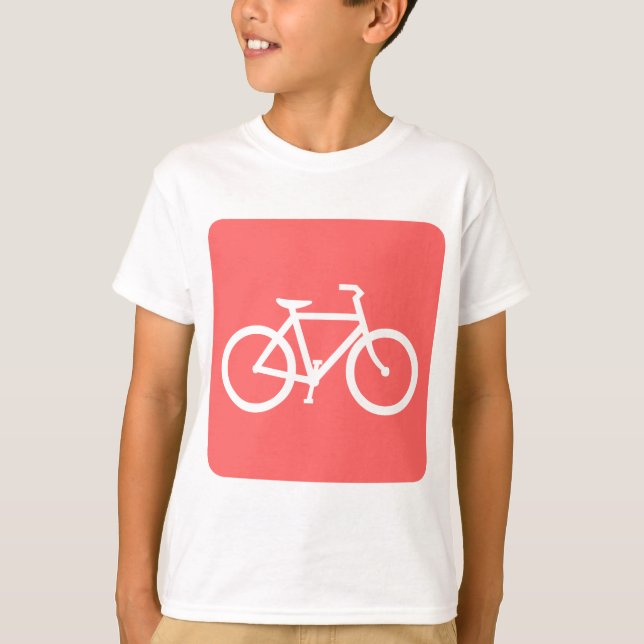 Bicycle Sign - Tropical Rosa Tee (Framsida)