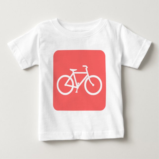 Bicycle Sign - Tropical Rosa Tee (Framsida)