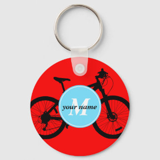 Bicycle Silhouette Nyckelring