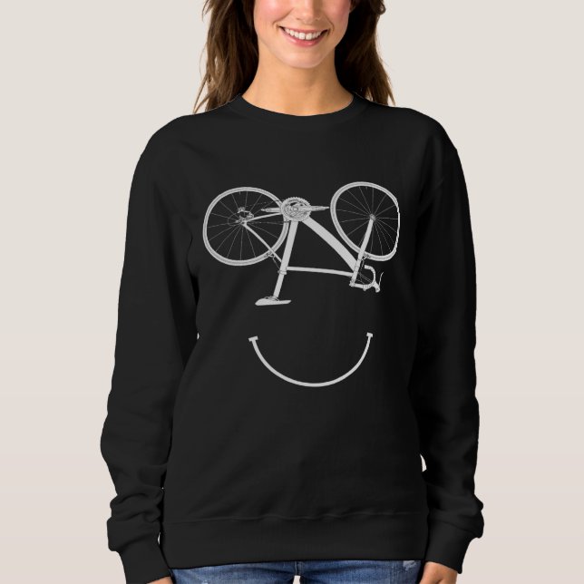 Bicycle Smile Cyclist Bicycle Rider Cycling Bike T Shirt (Framsida)