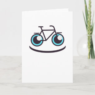 Bicycle Smile Funny Bike Cyclist Kort