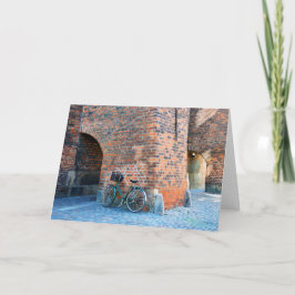 Bicycle, St. Nicholas Church, Köpenhamn, Danmark Helgkort