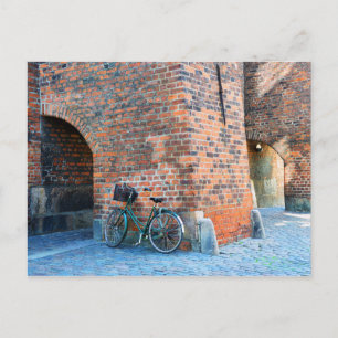 Bicycle, St. Nicholas Church, Köpenhamn, Danmark Vykort