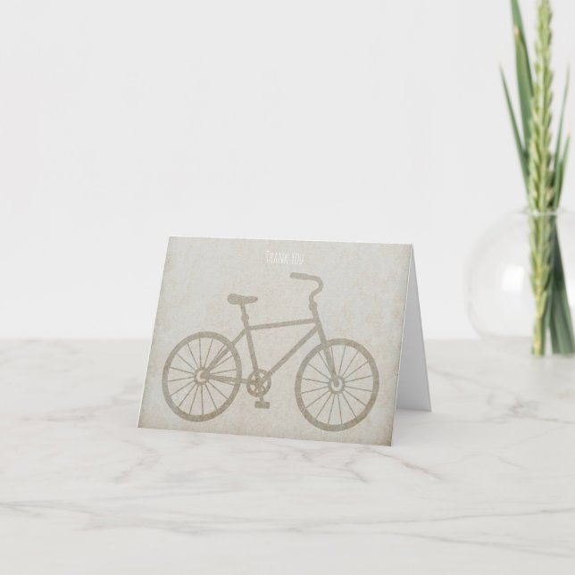 Bicycle Thank You Card Tack Kort (Framsida)