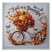 Bicycle Thanksgivings Wall Art