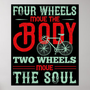 Bicycle - Två hjul flyttar själen Poster