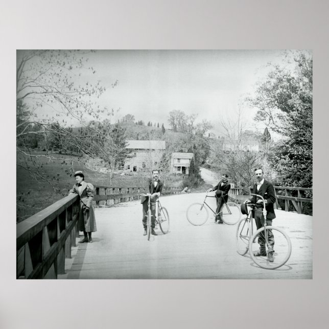 BICYCLE UNDER 1890 POSTER (Framsidan)