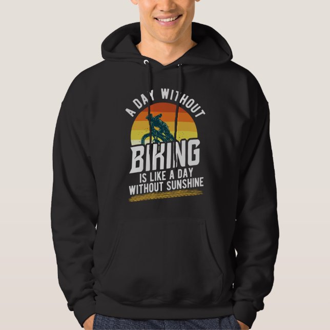 bicycles cyclists bicyclists mountain biking sayin hoodie (Framsida)
