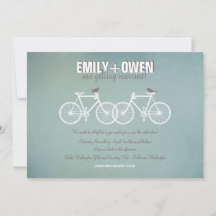 Bicycles Wedding bjudande Inbjudningar