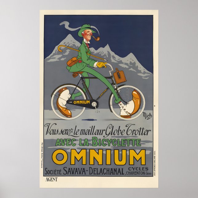 Bicyclette Omnium - Mich Poster (Framsidan)