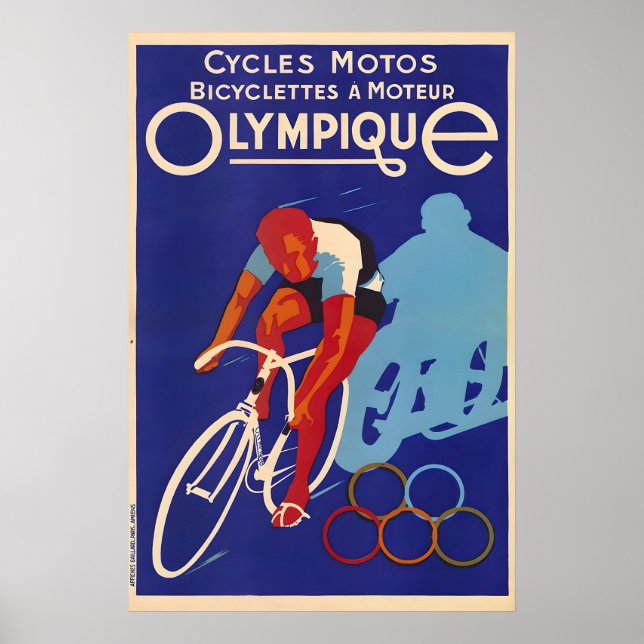 Bicyclettes Olympique Poster (Framsidan)