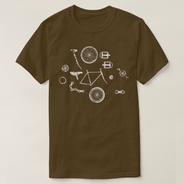 Bicyclist Bicycle T Shirt (Design framsida)