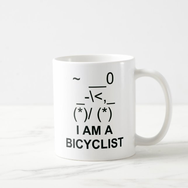 Bicyclist-symbol Kaffemugg (Höger)