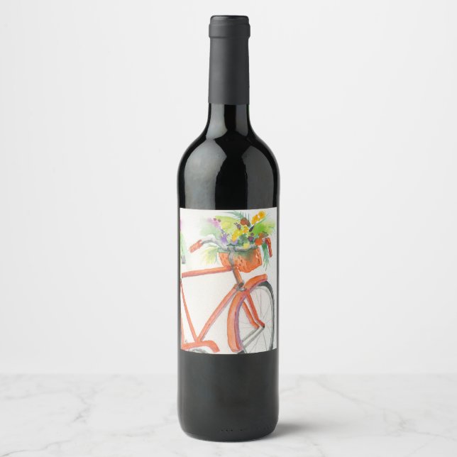 Bicyklappruta Vinflaska Etikett (Framsida)