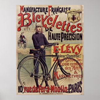 Bicykliettes de Haute precison E.Levy Poster