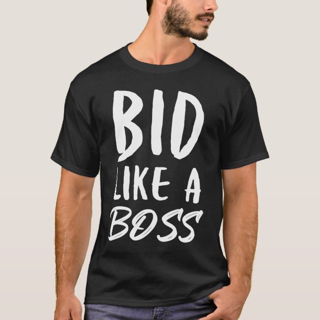 BID LIKE A CHEF, LUNT Bidding T Shirt (Framsida)