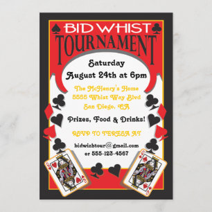 Bid Whist Tournament Party-inbjudan Inbjudningar