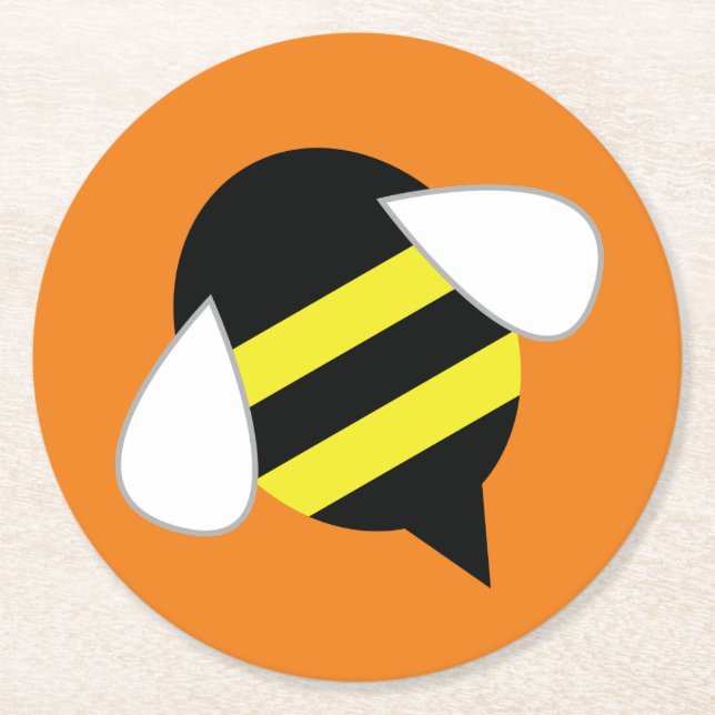 Bidag Födelsedagsfest Underlägg Papper Rund (Framsidan)